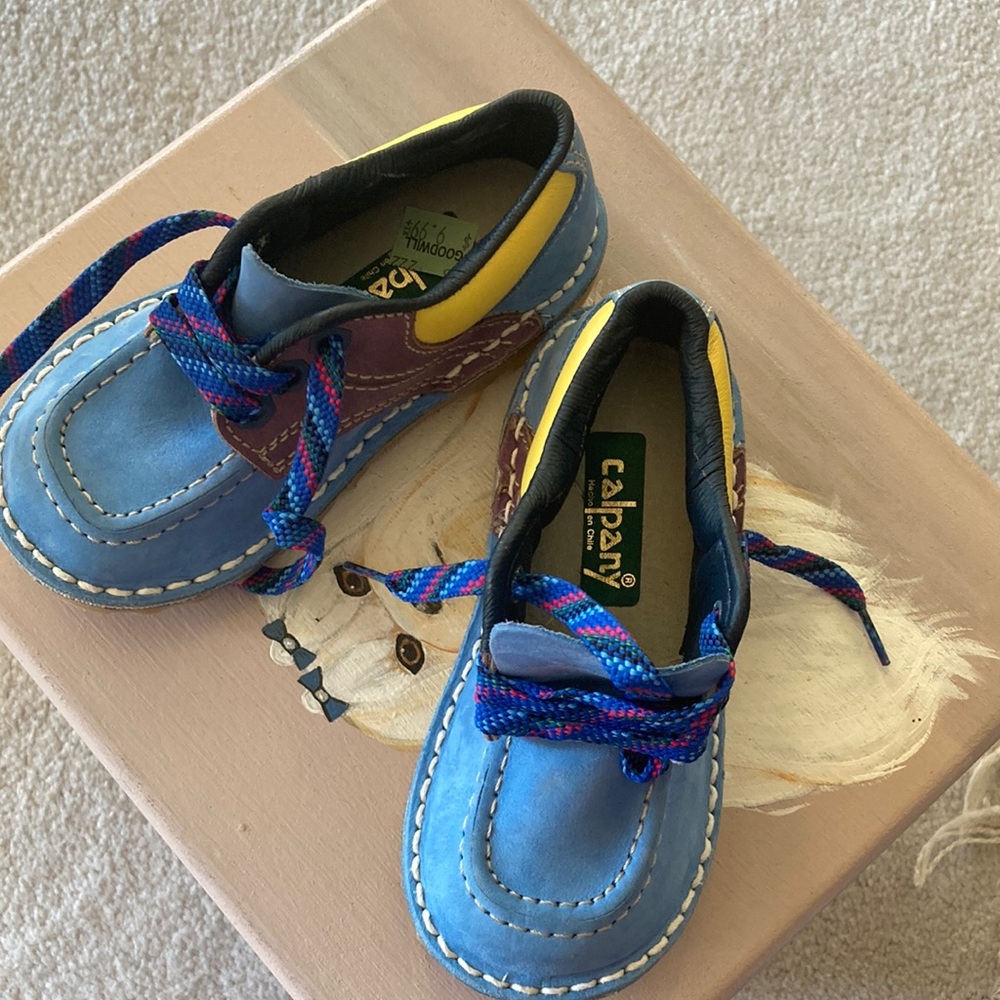 Blue Kids Shoes by a company in Chile